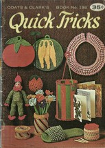 Quick Tricks Coats &amp; Clark&#39;s Book No. 188 Knit Crochet 1968 - $6.99