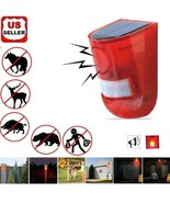 Solar Alarm LED Light Solar Strobe Light Wireless Motion Sensor Detector... - $29.99