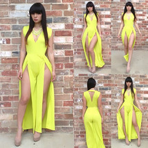 Yellow Open Side Sexy Club Jumpsuit (S,M,L) - $189.99