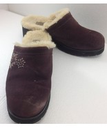 UGG Australia 9 US 40EU 5430 Burgundy Solvang Suede Sheepskin Mules Shoes - £26.99 GBP