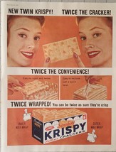 Sunshine Krispy Saltine Cracker Print Ad 1960 - £10.24 GBP