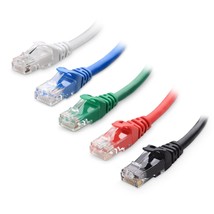 Cable Matters 10Gbps 5-Color Combo Snagless Short Cat 6 Ethernet Cable 7... - £22.90 GBP