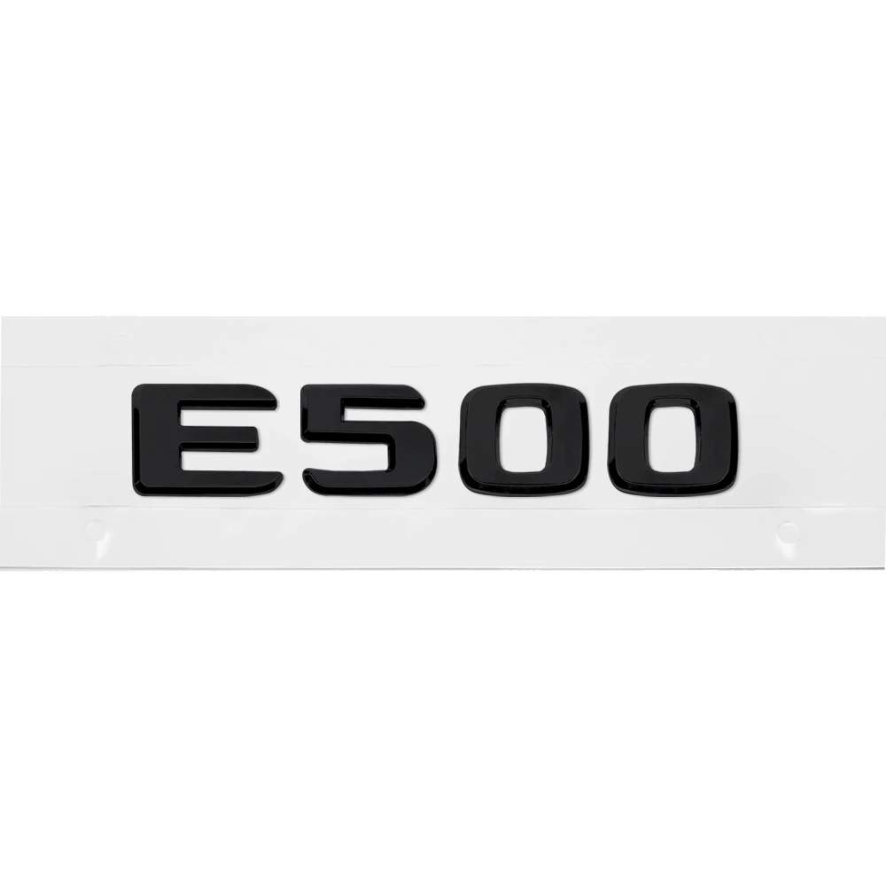 ABS Matt Black E350 E350L E500 Car Trunk Rear  Emblem Sticker for -Benz W114 W11 - £56.63 GBP