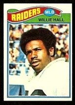 Oakland Raiders Willie Hall RC Rookie Card 1977 Topps # 198 ex/em - £0.59 GBP