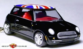 Key Chain Black &amp; Uk Flag Union Jack Top New Bmw Mini Cooper S British Brand New - £39.22 GBP