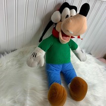 Disney Parks Goofy Dog Plush Stuffed Doll Toy Scarf Earmuffs Winter 20.5 Xmas  - £15.56 GBP