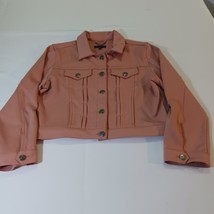 Chocolate Women&#39;s Peach Color Spandex Mini Jacket Long Sleeve Size L - €14,82 EUR