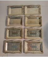 8 Silver Plate Mini Trays CMC Ware Made in Occupied Japan - £43.73 GBP