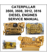 CATERPILLAR 3500 3508 3512 3516 Diesel Engines pdf Operators Service Man... - £11.17 GBP