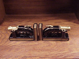 Pair of Ceramic Black and Gold Pistols Desk Top Bookends, made in Japan - $11.95