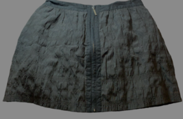 Richard Chai Zip Front Mini Skirt with Pockets Black 100% Cotton Size 7 ... - $10.50