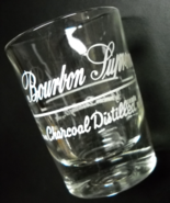 Bourbon Supreme Double Shot Glass American Distilling Hazel Atlas White ... - £8.70 GBP