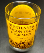 Bicentennial Wagon Train Pilgrimage to Pennsylvania Double Shot Glass Yellow - £6.31 GBP
