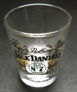 Jack Daniels Shot Glass Black Gold Clear Glass Theres Nothing Like Jack ... - £6.31 GBP