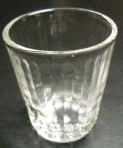 Clear Shot Glass Twelve Flutes Along Base on Clear Glass with Federal Ma... - £6.31 GBP