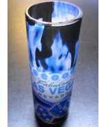 Las Vegas Shot Glass Welcome to Fabulous Las Vegas Tall Style Blue Wrap Card KWC - £6.41 GBP