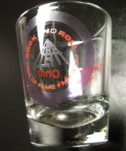 Rock And Roll Hall Of Fame Shot Glass Cleveland Ohio Red Purple 1995 RRHOF + M - £5.58 GBP