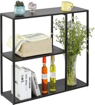 Metal Console Table with 3 Tier Storage Rack, Entryway Table, Industrial Sofa - £54.94 GBP