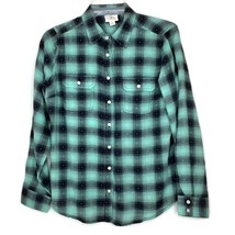 St Johns Bay Womens Shirt Size PM Collared Long Sleeve Button Up Plaid - $12.97