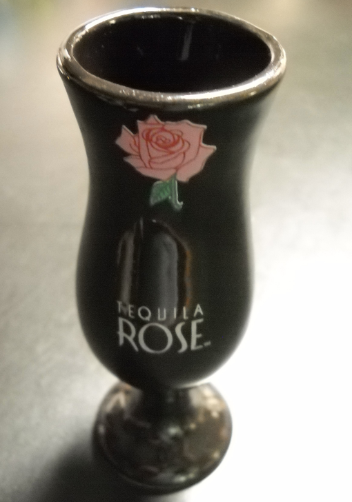Tequila Rose Shot Glass Tall Stemmed Style Strawberry Cream Liqueur with Tequila - $7.99