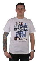 Freshjive Sick Di Bitches Bitching Sobbab T-Shirt Manica Corta Tee - £17.68 GBP