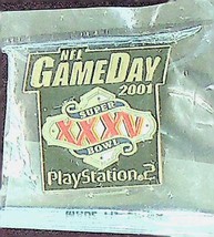 NFL Game Day 2001 SuperBowl 35/ Play Station 2 Pins (4) - New in Sealed ... - $7.24