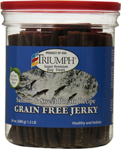 Truimph Super Premium Dog Treats 00851 Dog Salmon &amp; Sweet Potato Jerky, ... - $36.62