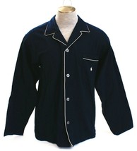 Polo Ralph Lauren Dark Blue Long Sleeve Button Front Sleepwear Shirt Men... - £55.05 GBP