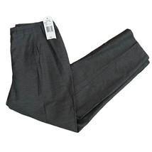 NEW Rena Rowan Women&#39;s Pants Size 10 Medium Charcoal Gray Cropped Rayon - £10.67 GBP