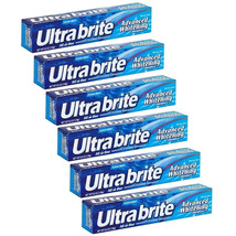 Ultra brite Advanced Whitening Toothpaste Clean Mint 6 oz (Pack of 6) - £16.83 GBP