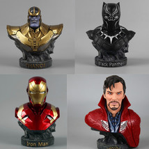 Marvel Avengers Endgame Thanos Iron Man Black Panther 7&#39;&#39; Color Bust Gift - £157.05 GBP