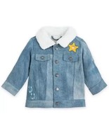 Disney Baby Toy Story Denim Jacket 6-9M Shearling Collar “Prickly When H... - £20.07 GBP