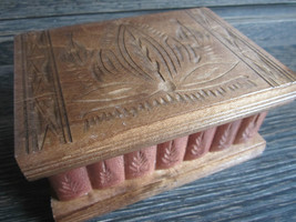 Handmade JEWELRY Wood Secret Magic Trinket Box Puzzle Safe Bank NWT Gift Brown - $52.49