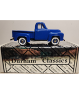 DURHAM CLASSICS 1953 FORD F-100 BLUE 1/2 TON  PICK UP TRUCK 1/43 SCALE N... - £64.15 GBP