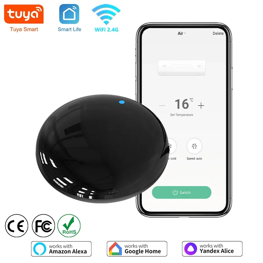 Tuya wifi IR remote control smart universal for TV air conditioner alexa... - $9.58 CAD