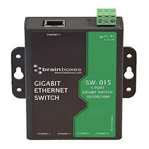 Brainboxes SW-015 5 PORT GIGABIT ETHERNET SWITCH TEMPERATURE RANGE  14F ... - $217.51 CAD