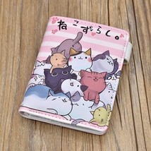 Anime Game Neko Atsume PU Leather Student Wallet Cat Backyard Cute Short Coin Pu - £21.29 GBP