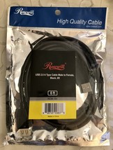 Rosewill RCW-100 6-Feet USB 2.0 A Male to A Female Extension Cable Black - £7.82 GBP