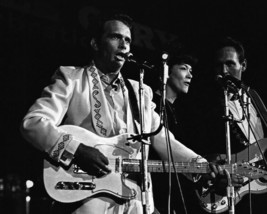 Merle Haggard playing guitar in concert at Grand Olde Opry 1960&#39;s 24X36 ... - $536.05 MXN