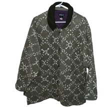 VTG Patagonia Sherpa Fleece Barn Chore Jacket Womens L Green USA Button ... - $175.00