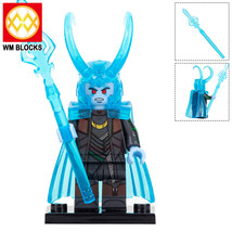 Loki (Frost Giant) with Spear Gungnir - Marvel Thor Minifigures Block Toys - £2.39 GBP