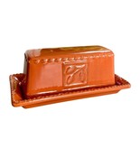 Signature Sorrento Butter Dish Autumn Harvest Burnt Orange Covered 1/4 L... - $556.25 MXN