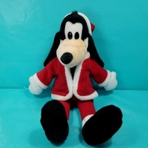 Goofy Santa Hat Clothes Plush Stuffed Animal Christmas Vintage Disney La... - £23.45 GBP