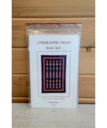 Vintage Quick Quilt Sewing Pattern Migrating Geese New 1987 Maine BJS De... - $377.05 MXN