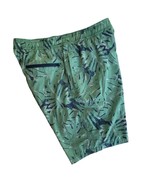 Kirkland Signature Lined Stretch Swim Trunks Green Blue Size Medium Zip ... - $191.97 MXN