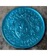 VTG Blue Plastic TOKEN of YOUTH NEW ORLEANS MARDI GRAS/THIS IS YOUR LIFE... - £7.85 GBP