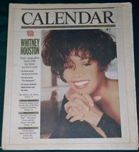 WHITNEY HOUSTON CALENDAR NEWSPAPER SUPPLEMENT VINTAGE 1992 - $34.99