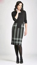 Work Office Wool Dress Europ EAN Winter Pocket Dress 3/4 Sleeve Knitted Dress - £219.54 GBP