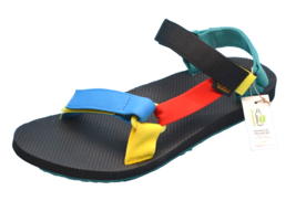 Teva Men&#39;s Strap Slide Multicolor Ionic Sole Sandal Flip Flop Shoes Size US 12 - £48.33 GBP