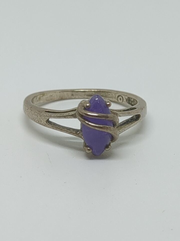 Primary image for Vintage Sterling Silver 925 Avon Amethyst Ring Size 8